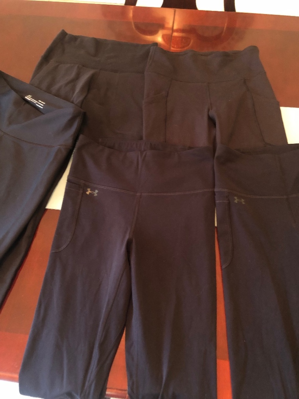 Set of 5 Girls Black Leggings